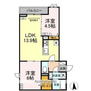 (仮称)足立区六町2丁目PJⅡ【2階】の間取り
