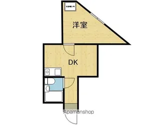 エイチツーオー第六ビル【1階】の間取り