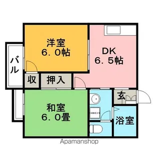 メゾン・エクセルⅡ【1階】の間取り