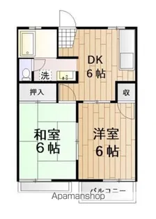 メゾンシーロード【1階】の間取り