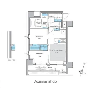 ルフォンプログレ神田プレミア【5階】の間取り