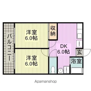 山ノ井弐番館【207号室】の間取り