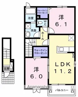 ローレル【2階】の間取り