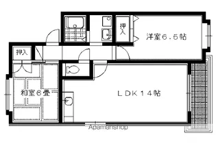 メゾン・ル・トゥール南修学院【B-11号室】の間取り