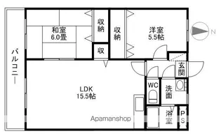 メゾンヴィサージュ1【2階】の間取り