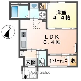 仮)スターテラスⅡ中野東【1階】の間取り