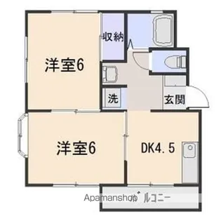 ムーンパレス【3階】の間取り