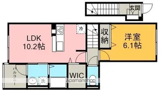 ガーデン丸友Ⅰ【2階】の間取り