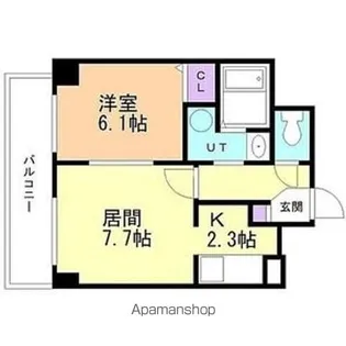 ラヴィ福住【4階】の間取り