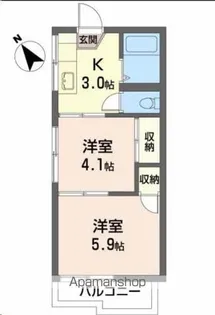 メゾンエスポワール【202号室】の間取り