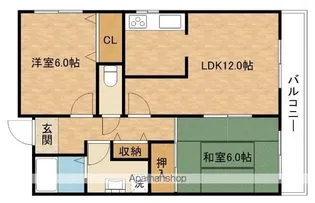 サンセリテ中町【4階】の間取り