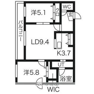クレストハウス1816【3階】の間取り