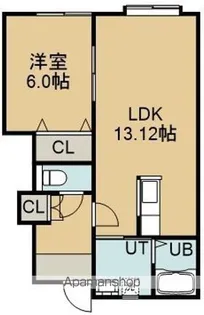 ラルージュコート (LA ROUGE COURT)【1階】の間取り