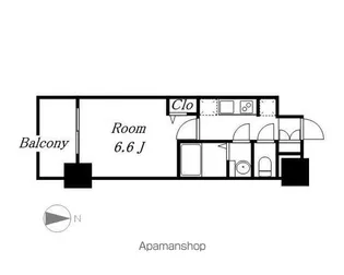 1Kの間取り画像