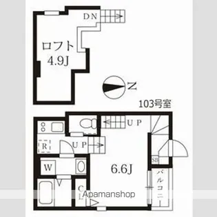 ウィンクルム新瑞橋【1階】の間取り