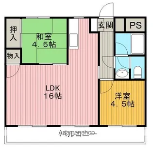 笹部豊中マンション【3階】の間取り