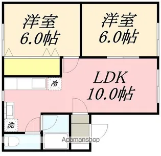 ピュアハイツA棟【202号室】の間取り
