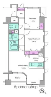 レジディアタワー上池袋(タワー棟)【4階】の間取り