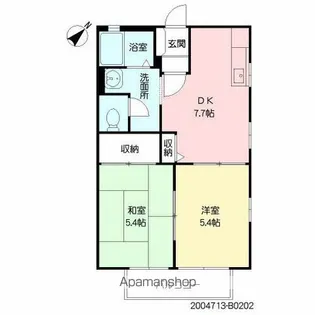 スターハイツ B棟【2階】の間取り
