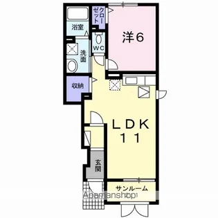 エンブレイス【1階】の間取り