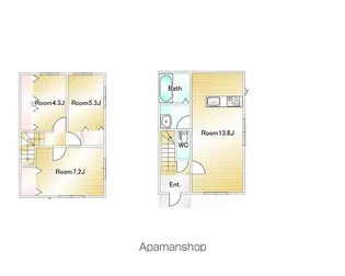 LAVENDER(ラベンダー)D【2号室】の間取り