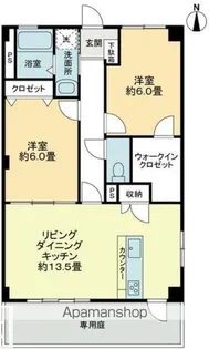 フォブール YOU ME【1階】の間取り