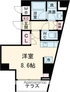 ラクラス赤羽【3階】の間取り