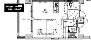 SーRESIDENCE本所吾妻橋【7階】の間取り