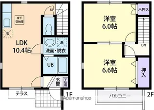 レイクウッド【110号室】の間取り