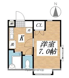 ルクール南鷹見【1階】の間取り