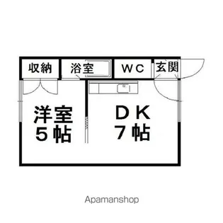 コーポ小野【206号室】の間取り
