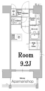 エンクレスト千早【13階】の間取り