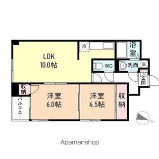 ベルトピア富山Ⅰ【5階】の間取り