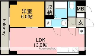 プリミエール平和【2階】の間取り