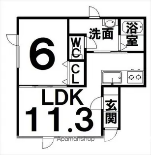 SAINTS(セインツ)【2階】の間取り