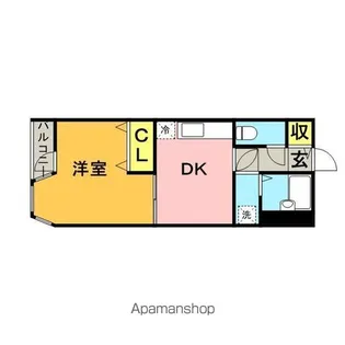 オークヒルズⅡ【106号室】の間取り