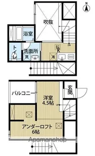 BLANCA上石川【1階】の間取り
