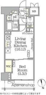 ザ・パークハビオ神楽坂レジデンスSOUTH【6階】の間取り