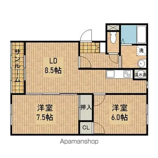 マンションマルニ【202号室】の間取り