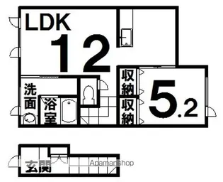 LETOIT FRIEDE【2階】の間取り
