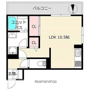 アムール舟橋北町【1階】の間取り