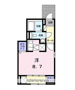 ボヌール【1階】の間取り