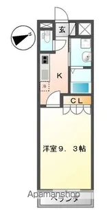 コンフォート山下【203号室】の間取り