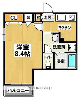 大阪府大阪市住吉区我孫子3丁目【アパート】の間取り