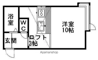 AMS文京台27B【104号室】の間取り