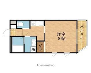 MODENA【207号室】の間取り