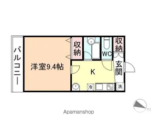 アンジュM【3階】の間取り