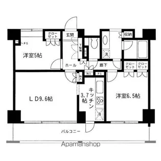 幕張ベイタウンマリンフォート【4階】の間取り