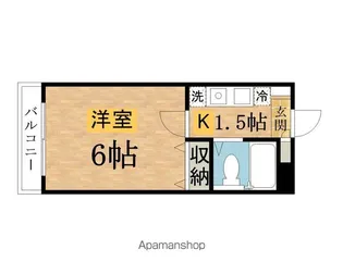 1Kの間取り画像