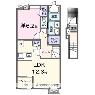 アンジェリックI【2階】の間取り